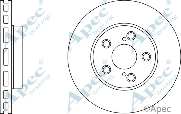 APEC BRAKING Тормозной диск DSK2334